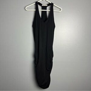 Athleta Black Sleeveless Halter Bodycon Dress